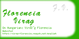 florencia virag business card